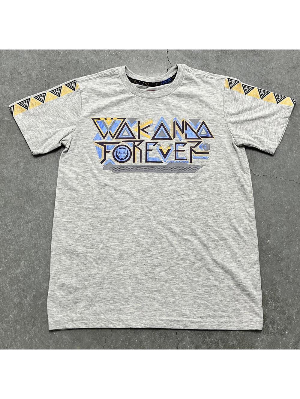Disney Marvel Black Panther Wakanda Forever Youth T Shirt